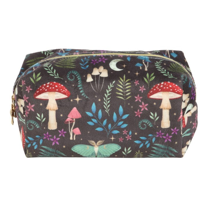 Kosmetiktasche Dark Forest samtig Cottagecore