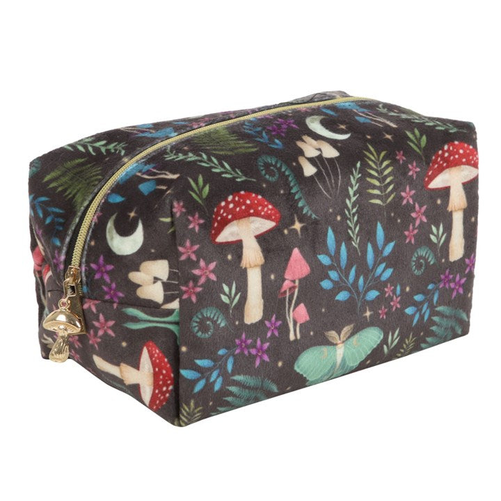 Kosmetiktasche Dark Forest samtig Cottagecore
