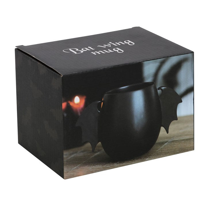Tasse Fledermaus schwarz Becher Bat wing