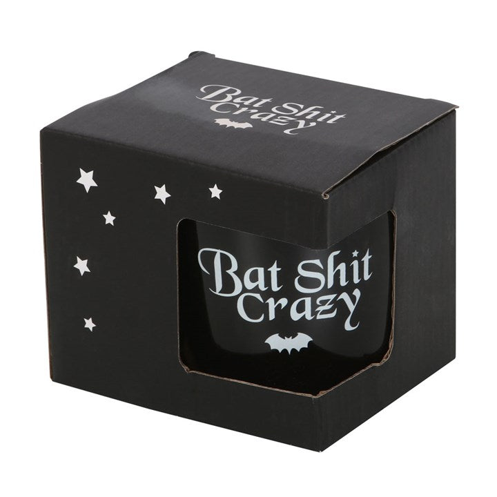 Tasse Bat shit crazy schwarz Becher