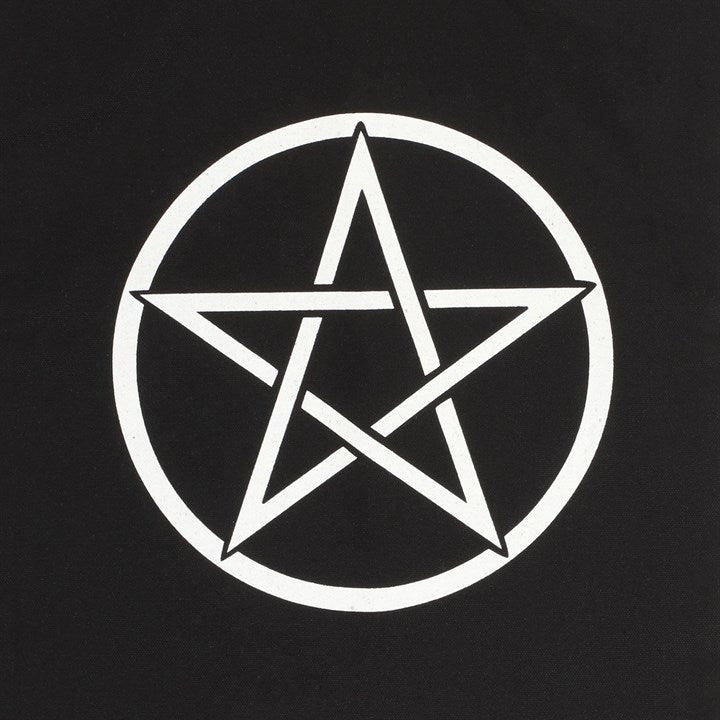 Stoffbeutel Pentagram schwarz gothic Tragetasche