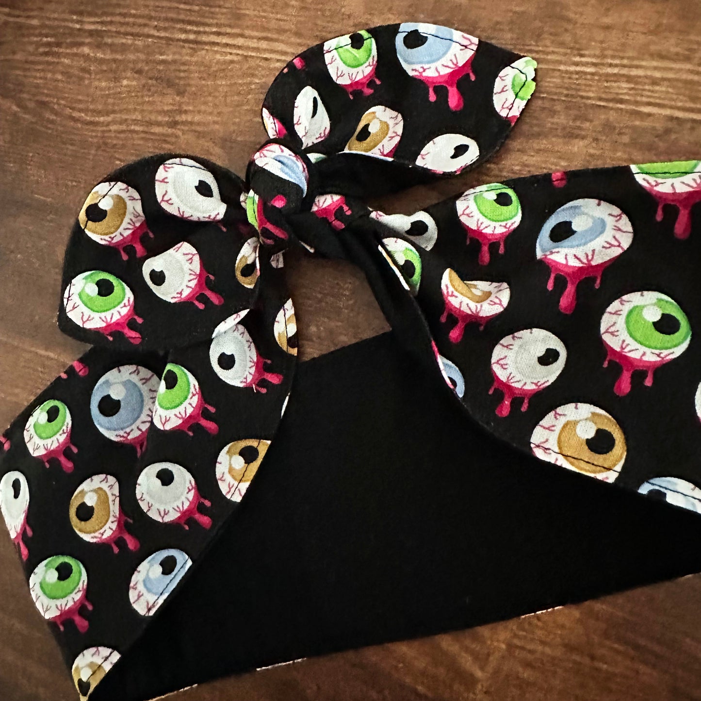 Haarband Eyeballs Halloween Bandana spooky Rockabilly
