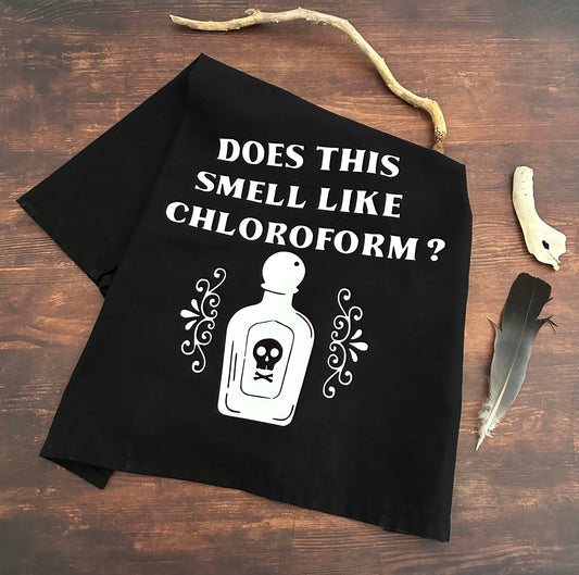 Tea towel Geschirrtuch Does this smell like Chloroform