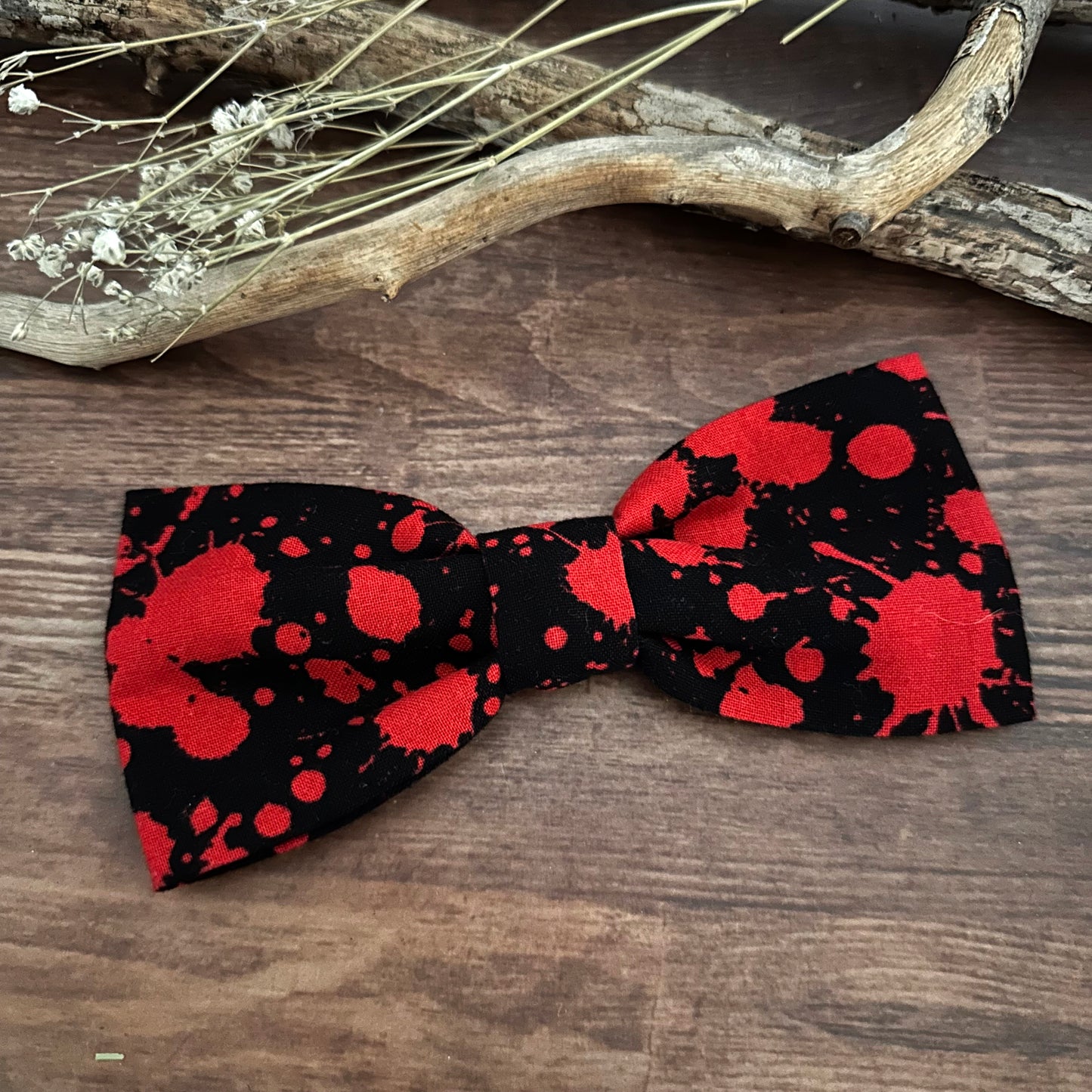 Haarschleife Blutspritzer Haarspange Halloween