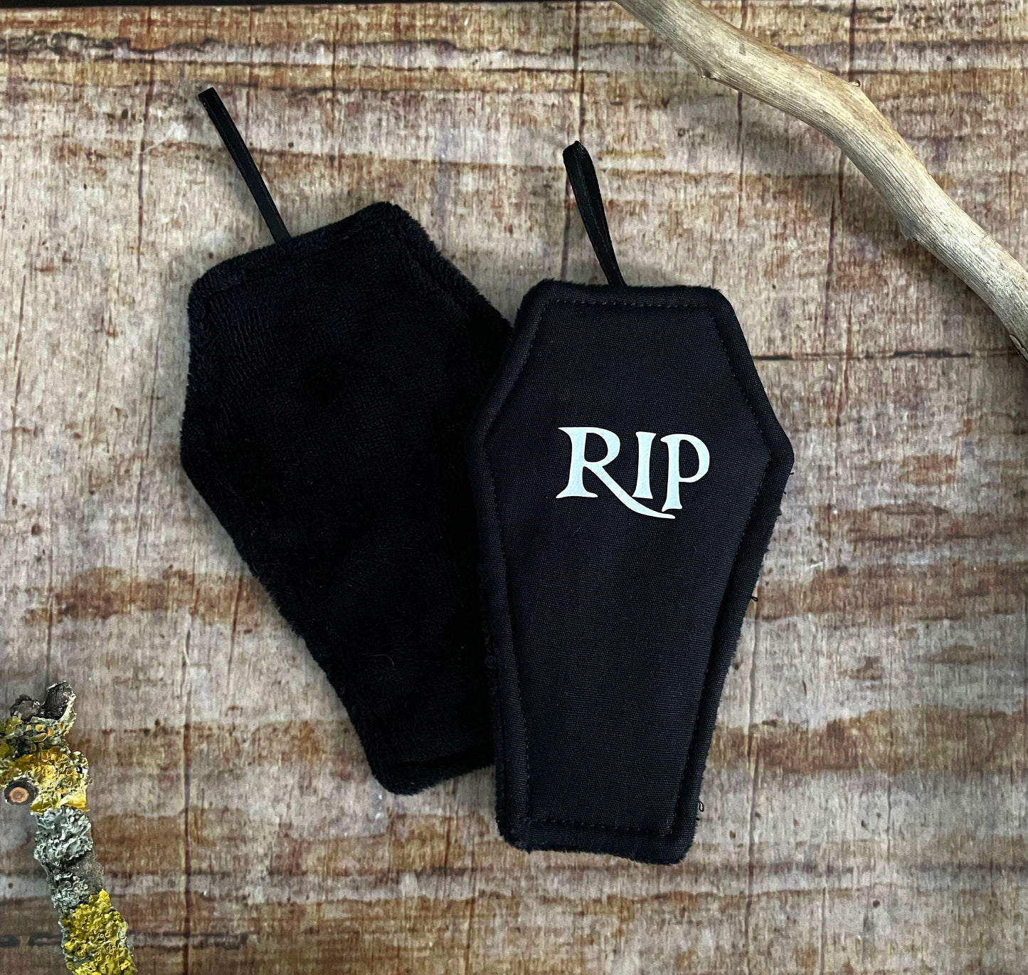 Abschminkpads Coffin waschbare Reinigungspads 2er-Set Mikrofaser
