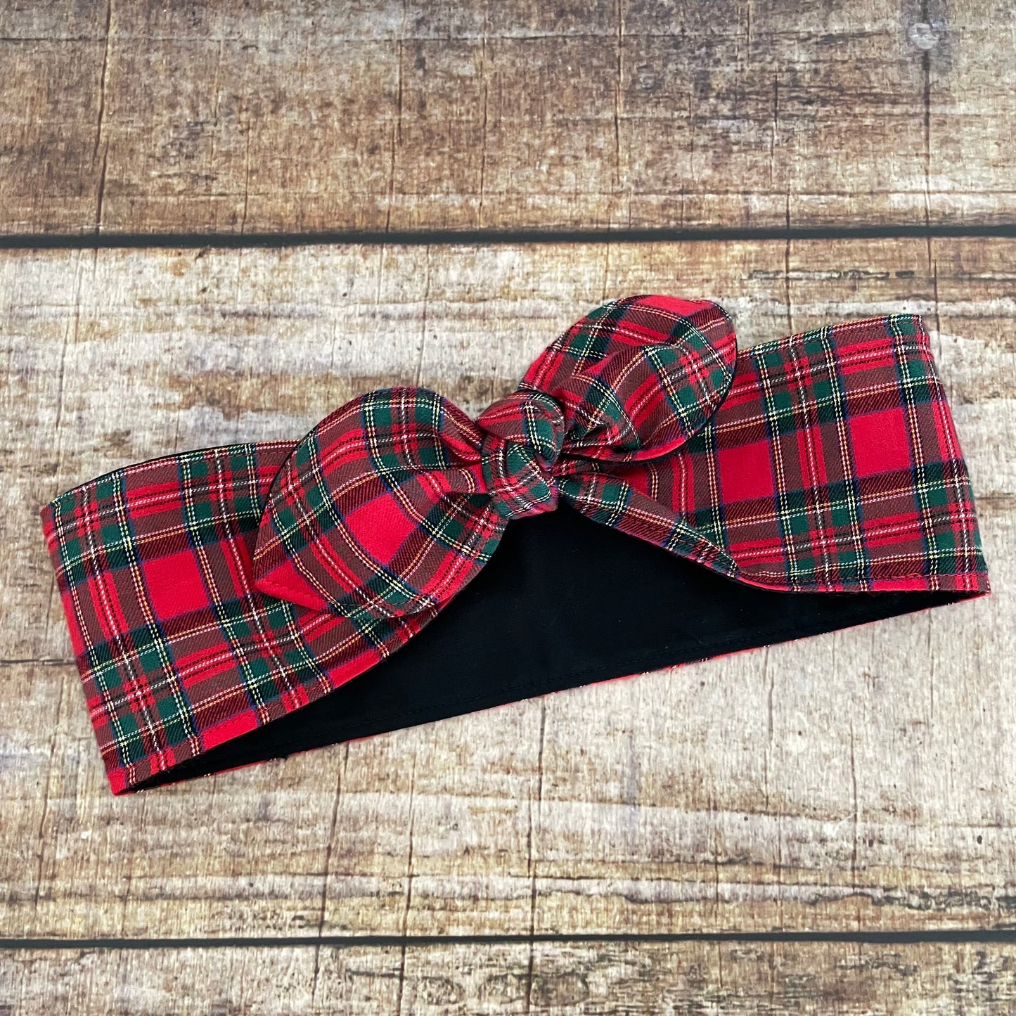 Haarband Rockabilly Tartan Schottenkaro rot kariert