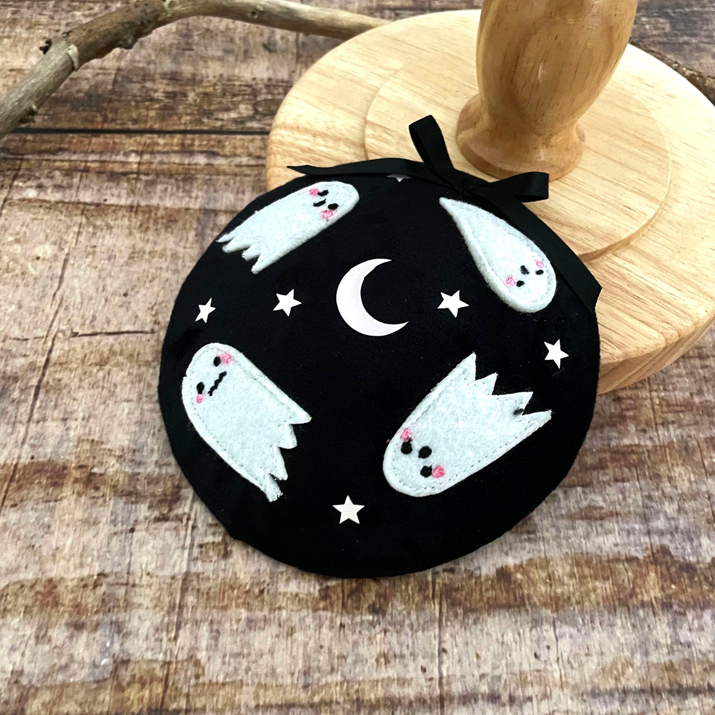 Fascinator Geister Headpiece Halloween Samt