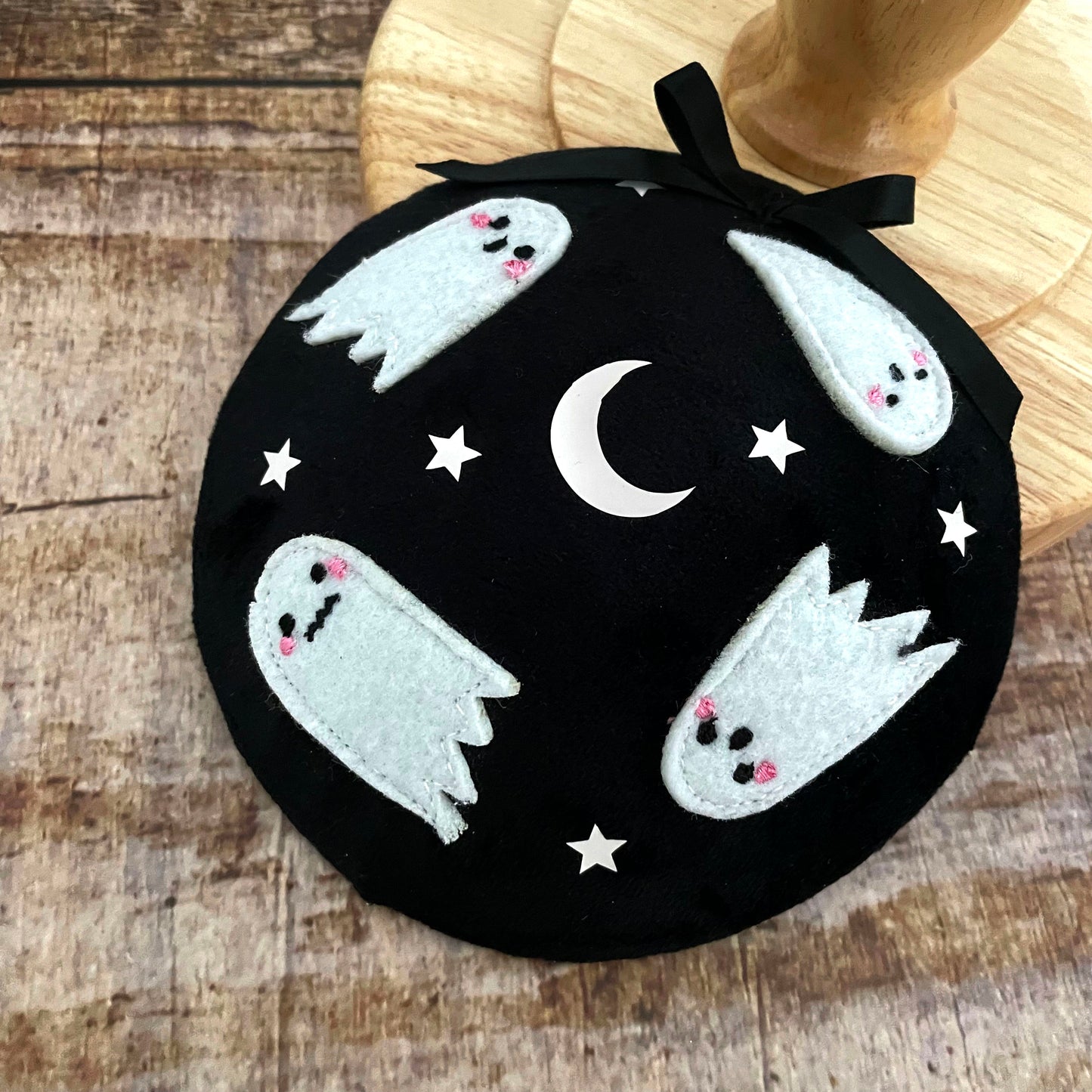 Fascinator Geister Headpiece Halloween Samt
