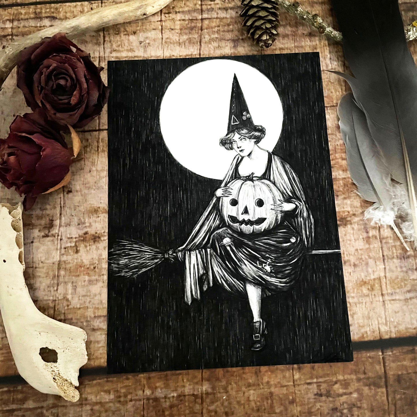 Kunstdruck ALL HALLOWS - Art Print by Caitlin McCarthy