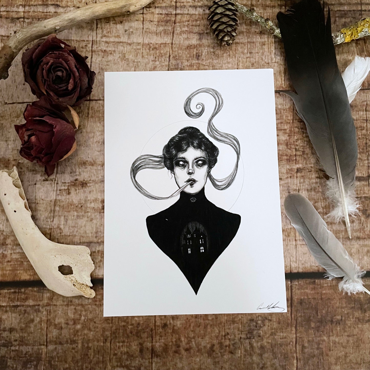 Kunstdruck HAUNTED - Art Print by Caitlin McCarthy