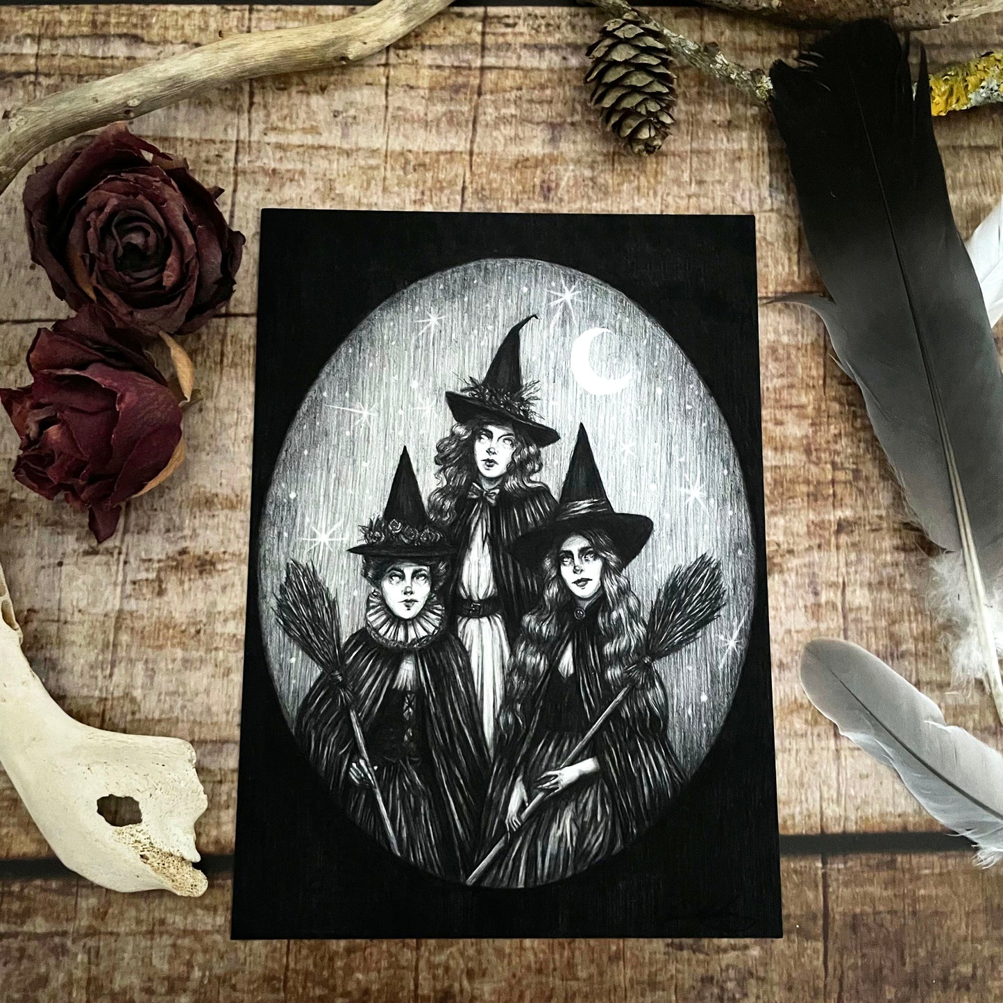 Kunstdruck TOIL AND TROUBLE - Art Print by Caitlin McCarthy