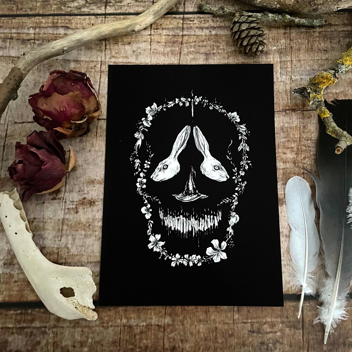Kunstdruck Witch of the woods - Art Print by Mary Syring
