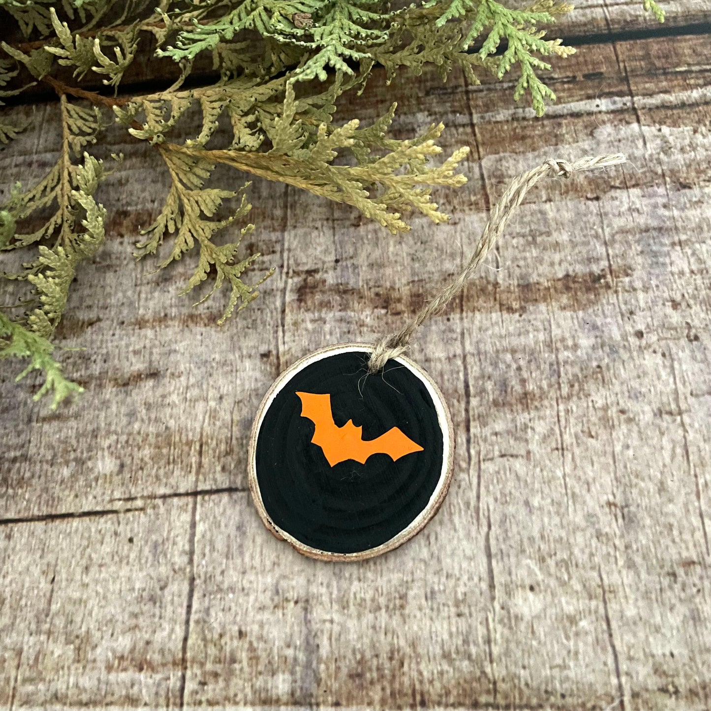 Creepmas Holz Ornament Anhänger Pumpkin Face