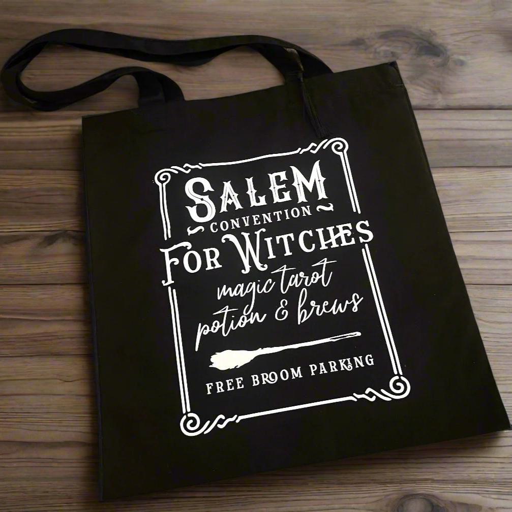 Stoffbeutel Salem Witch Convention schwarz gothic Halloween