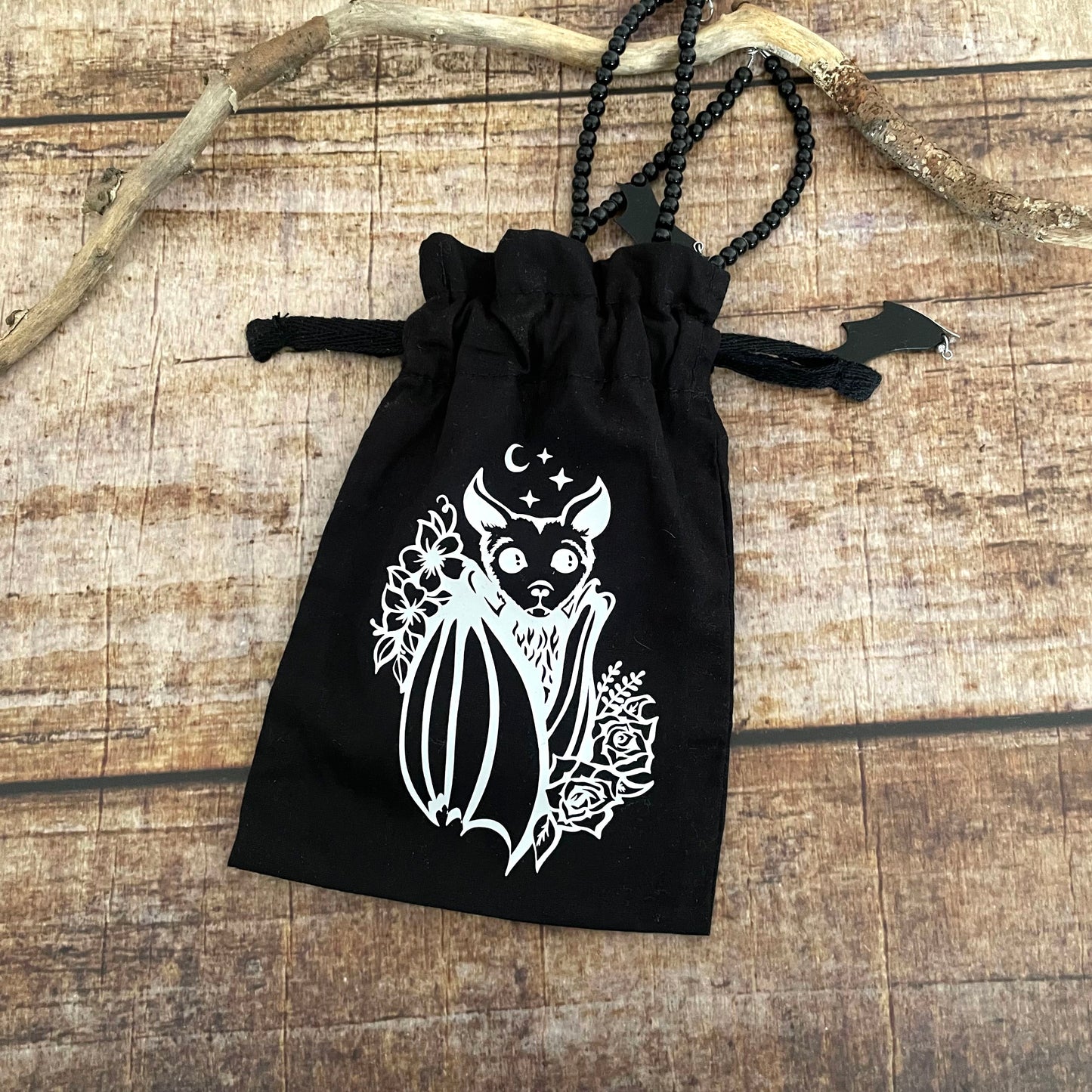 Schmuckbeutel Tarotbeutel Fledermaus