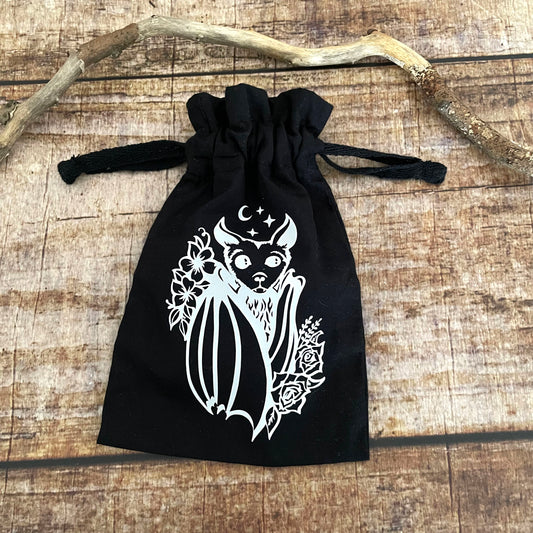 Schmuckbeutel Tarotbeutel Fledermaus