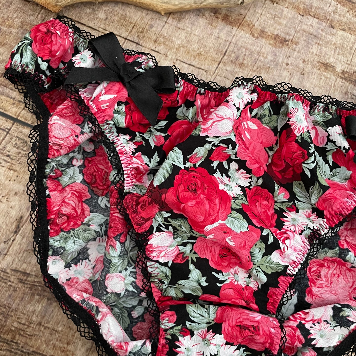 Höschen Rosen Baumwollslip Cottagecore