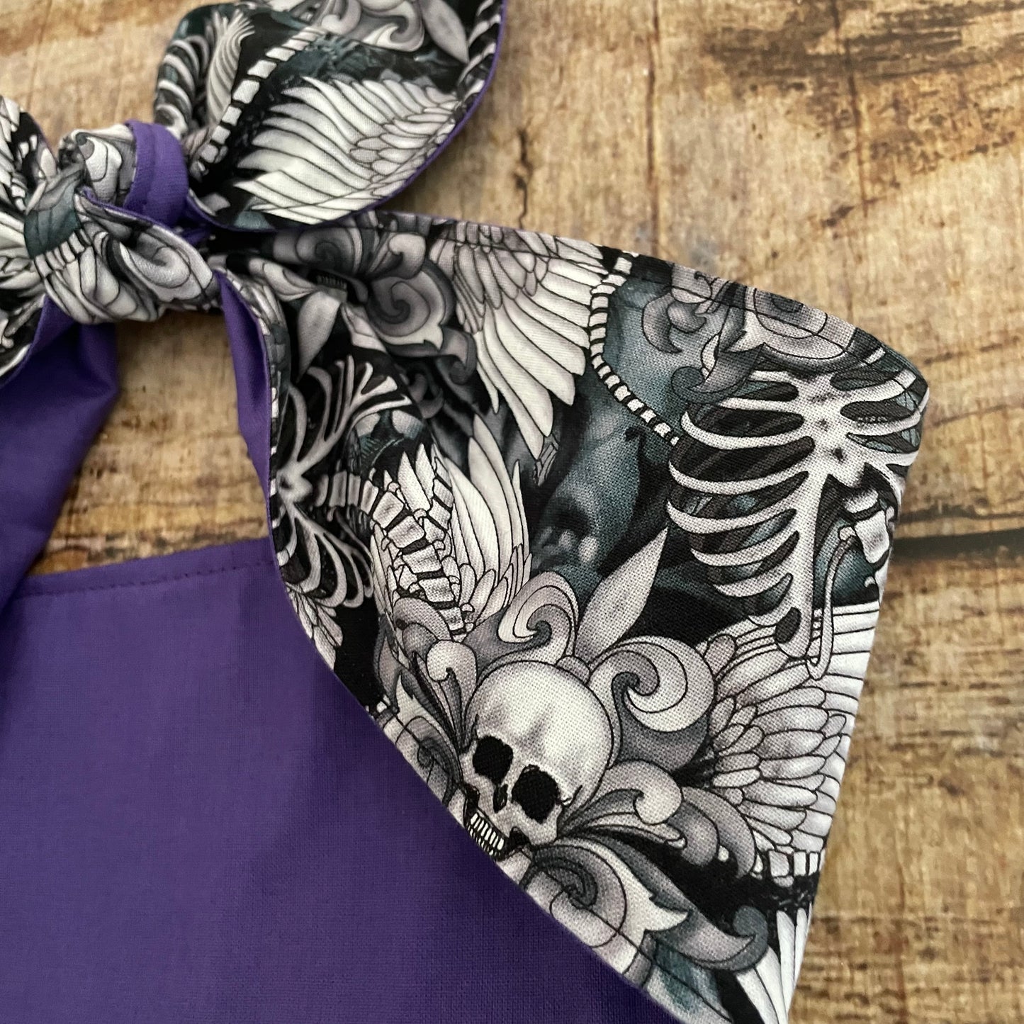 Haarband Bandana Winged Skull gothic rockabilly