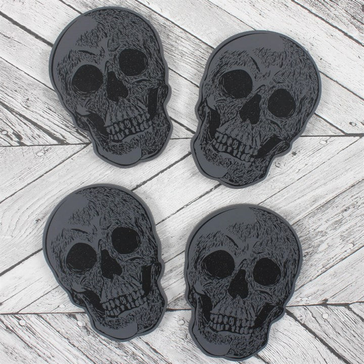 Untersetzer Totenköpfe Skulls Coaster 4er Set
