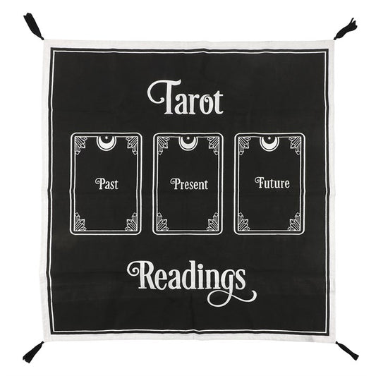 Altartuch Tarottuch schwarz weiß gothic