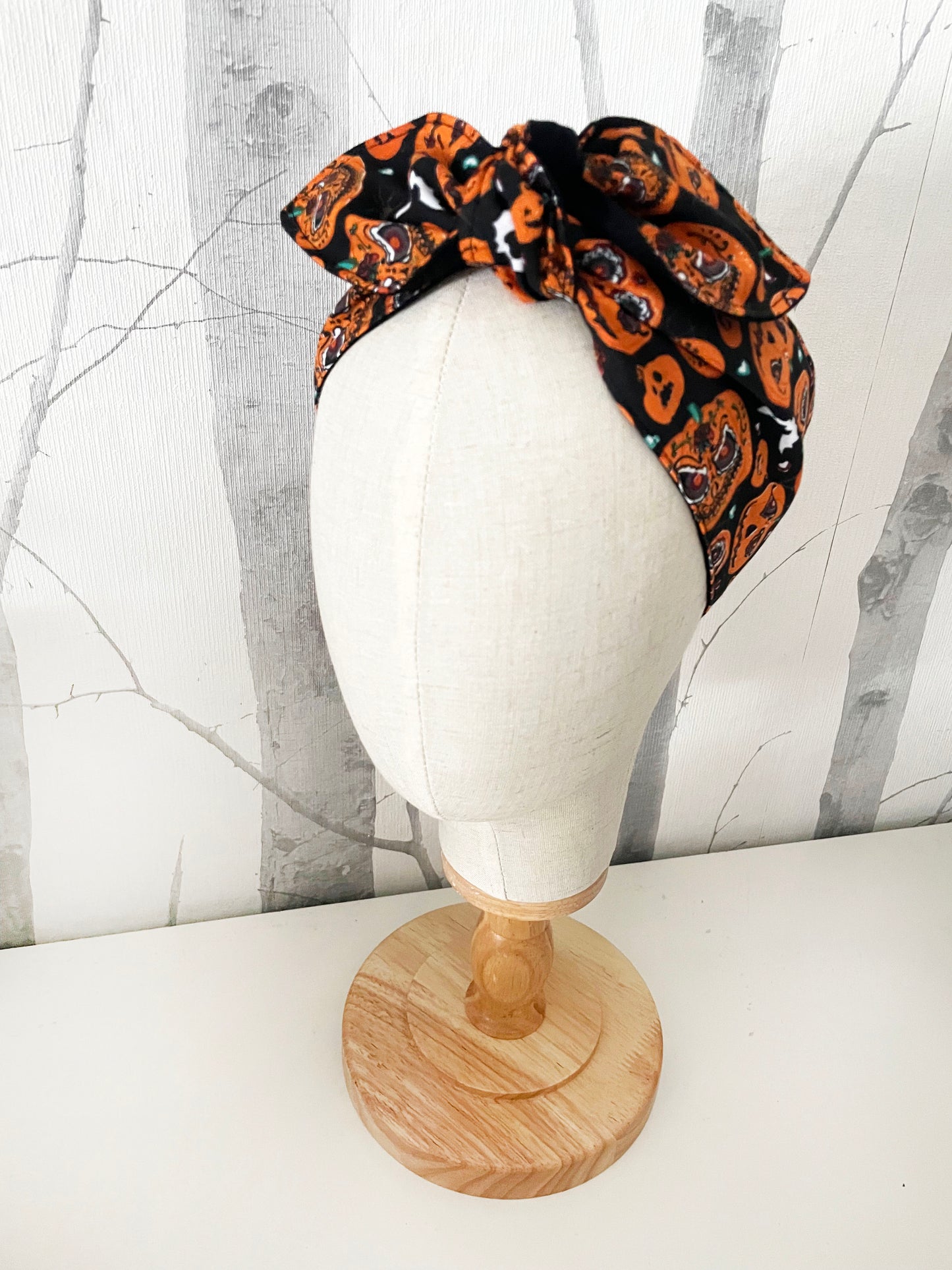 Haarband Rockabilly FREAKY PUMPKINS Bandana Halloween