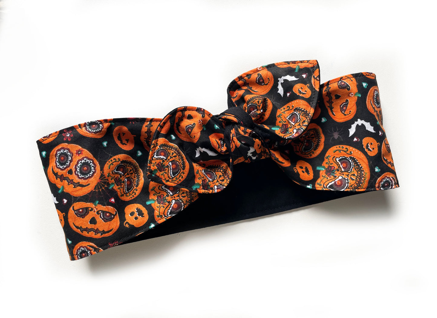 Haarband Rockabilly FREAKY PUMPKINS Bandana Halloween