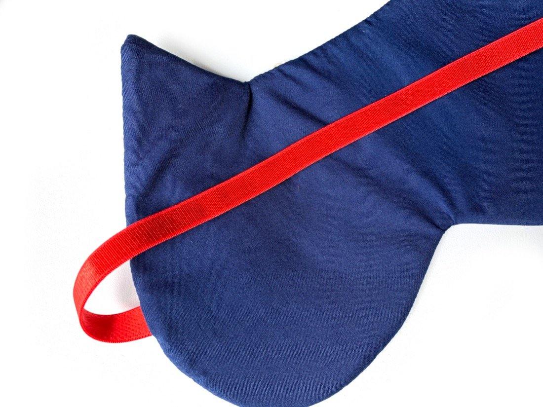 Schlafmaske mit Katzenohren Lovley Stripes Reisemaske - Madness United Shop