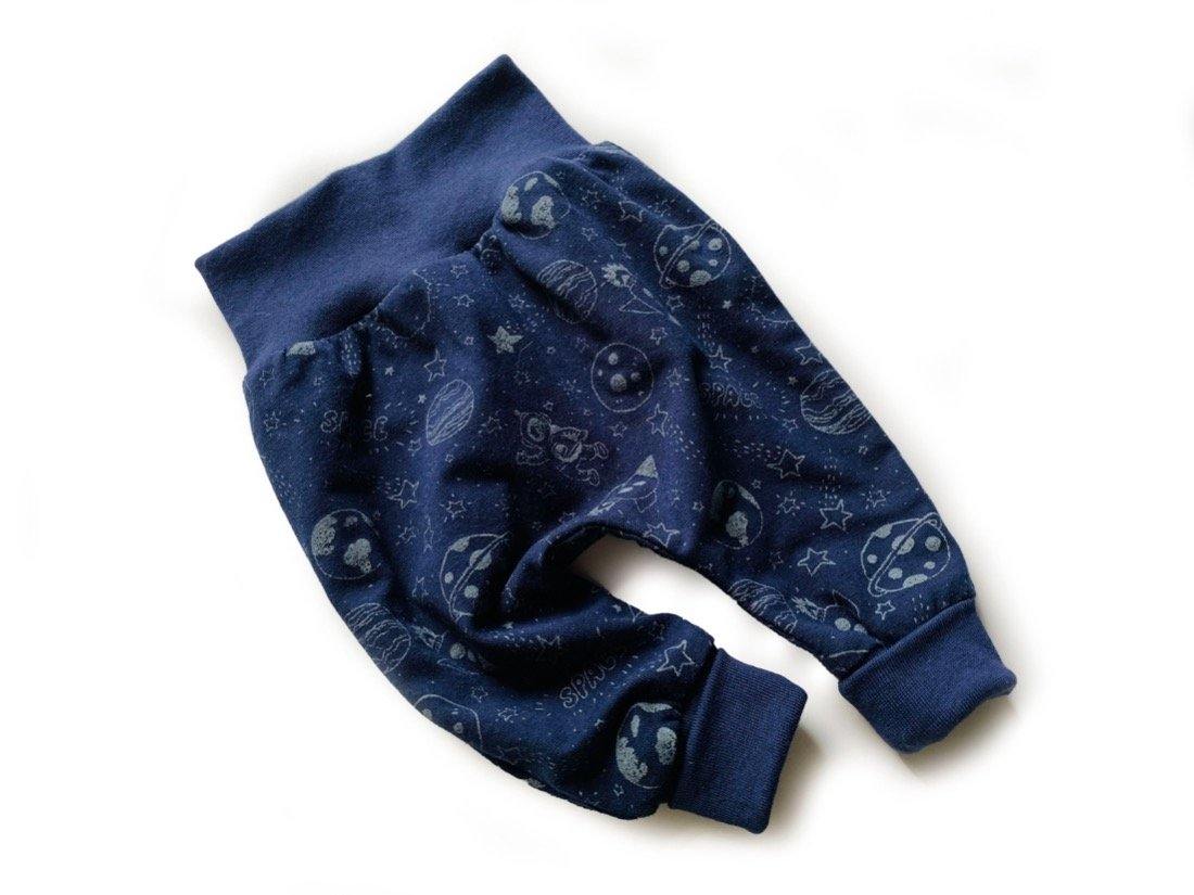 Babyhose Pumphose Weltraum dunkelblau