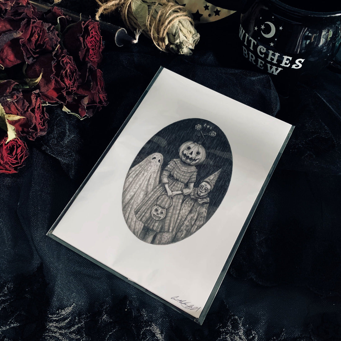 Kunstdruck Art print Caitlin McCarthy Halloween vintage