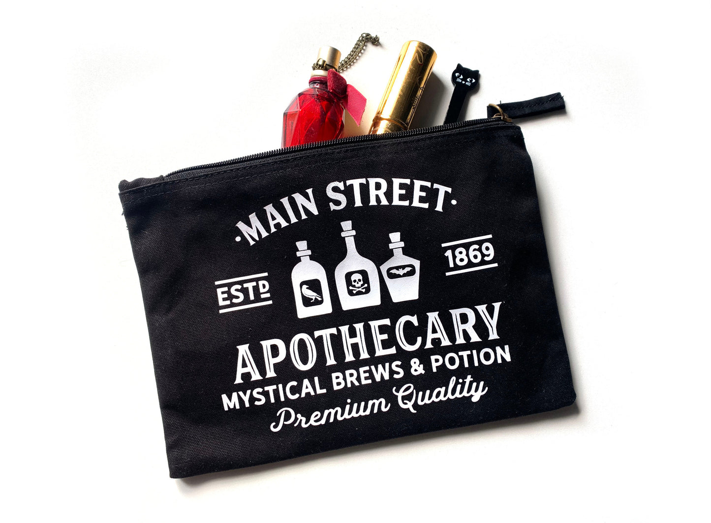 Kosmetiktasche Vintage Apotheke witchcraft schwarz gothic
