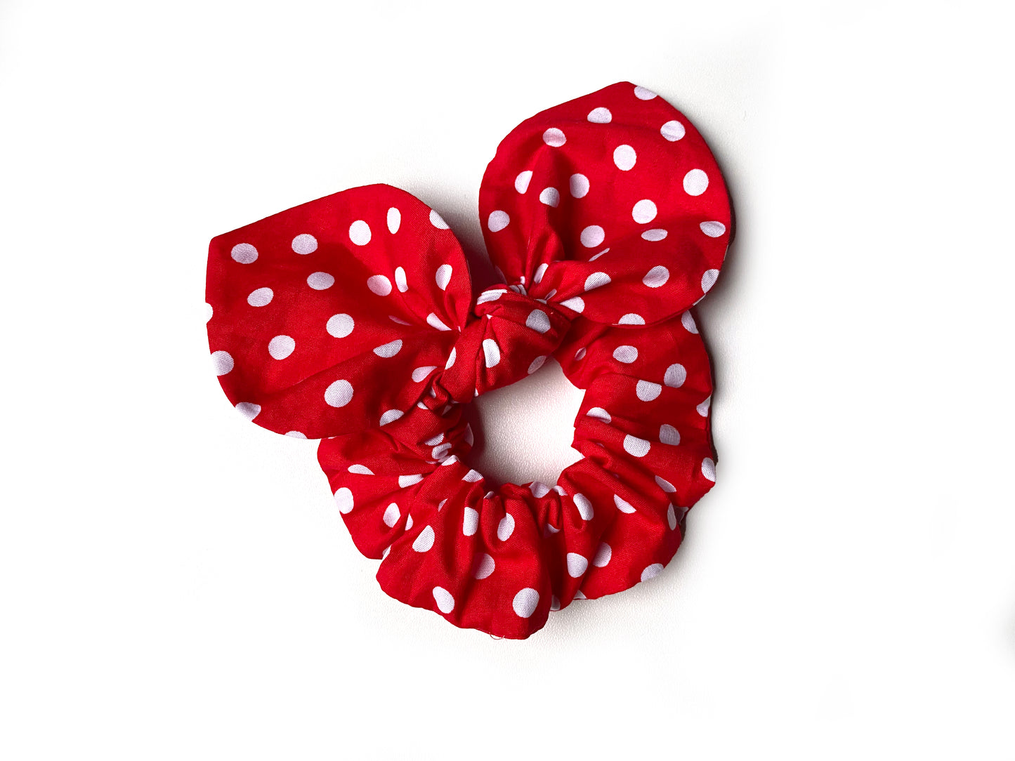 Scrunchie Polka Dots Haargummi rot rockabilly