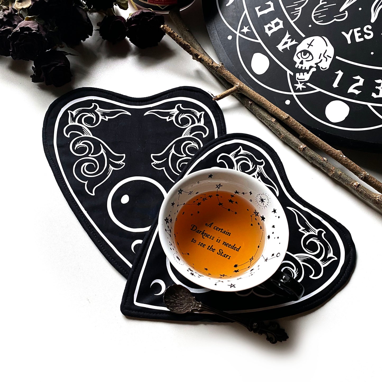 Mug Rugs Untersetzer Planchette Halloween