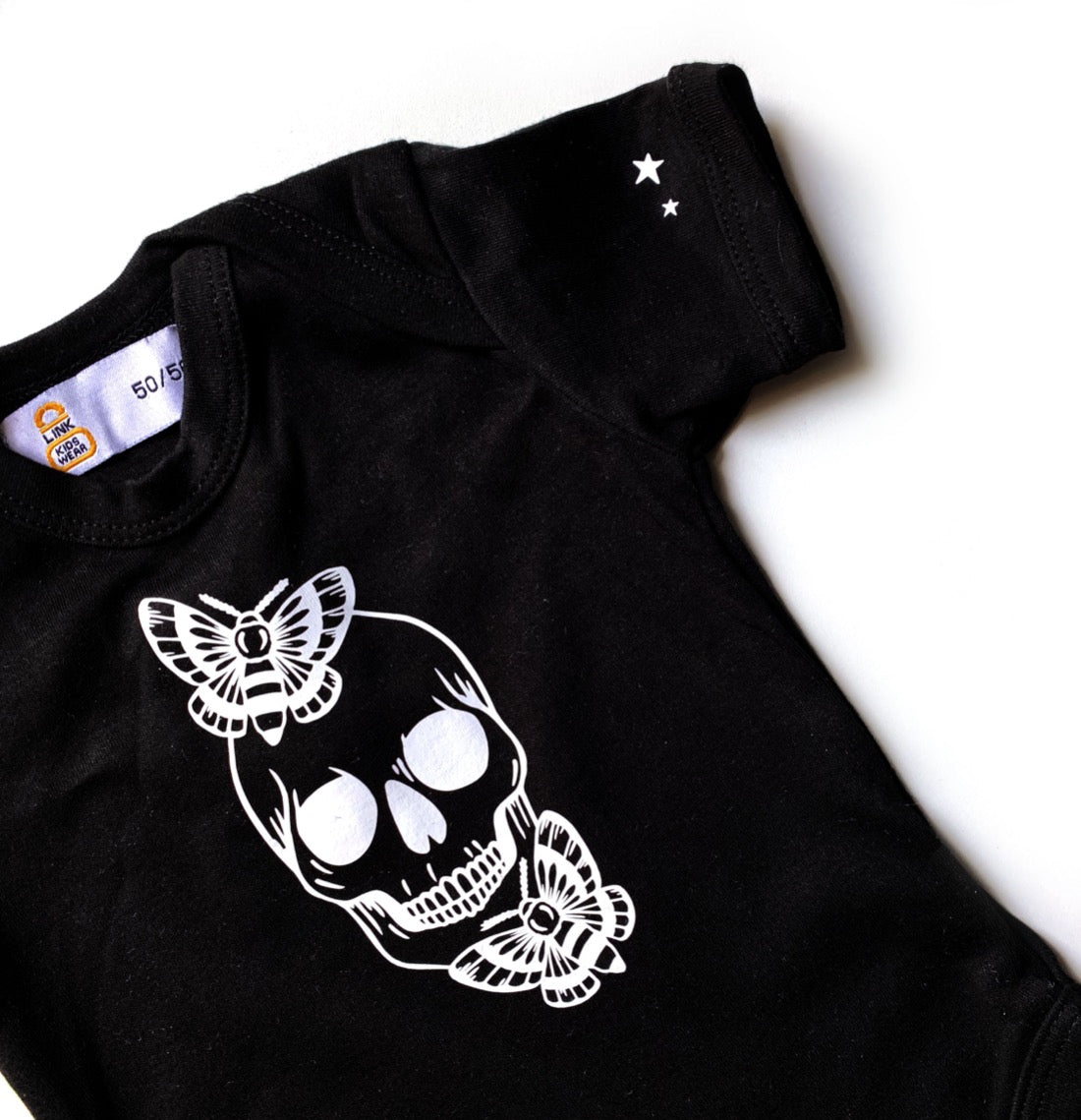 Babybody schwarz gothic Totenkopf