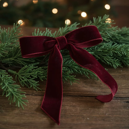 Haarschleife Samt Weihnachten