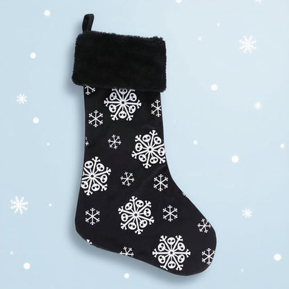 Creepmas Weihnachtssocke Christmas Skull Snowflake