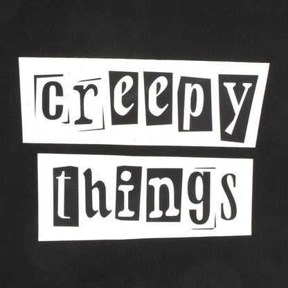 Stoffbeutel Creepy Things schwarz gothic Tragetasche