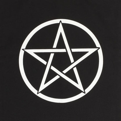 Stoffbeutel Pentagram schwarz gothic Tragetasche