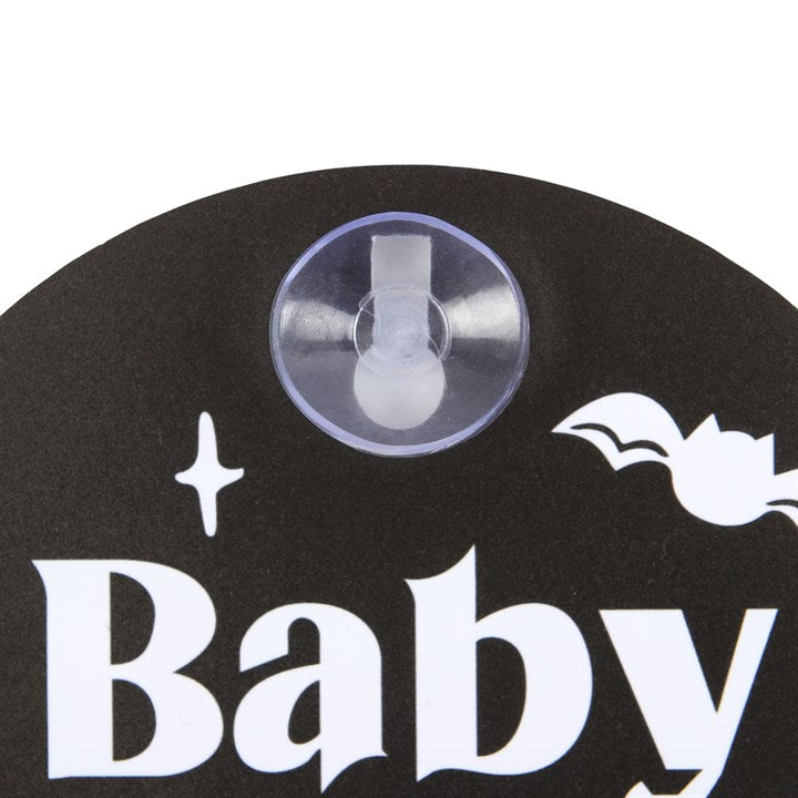 Baby Bat on Board Autofensterschild schwarz gothic Mum
