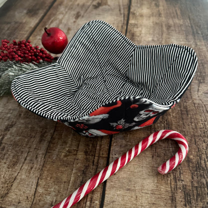 Bowl Cozy Dark Santa - Wärmeschutz-Untersetzer für heiße Schüsseln