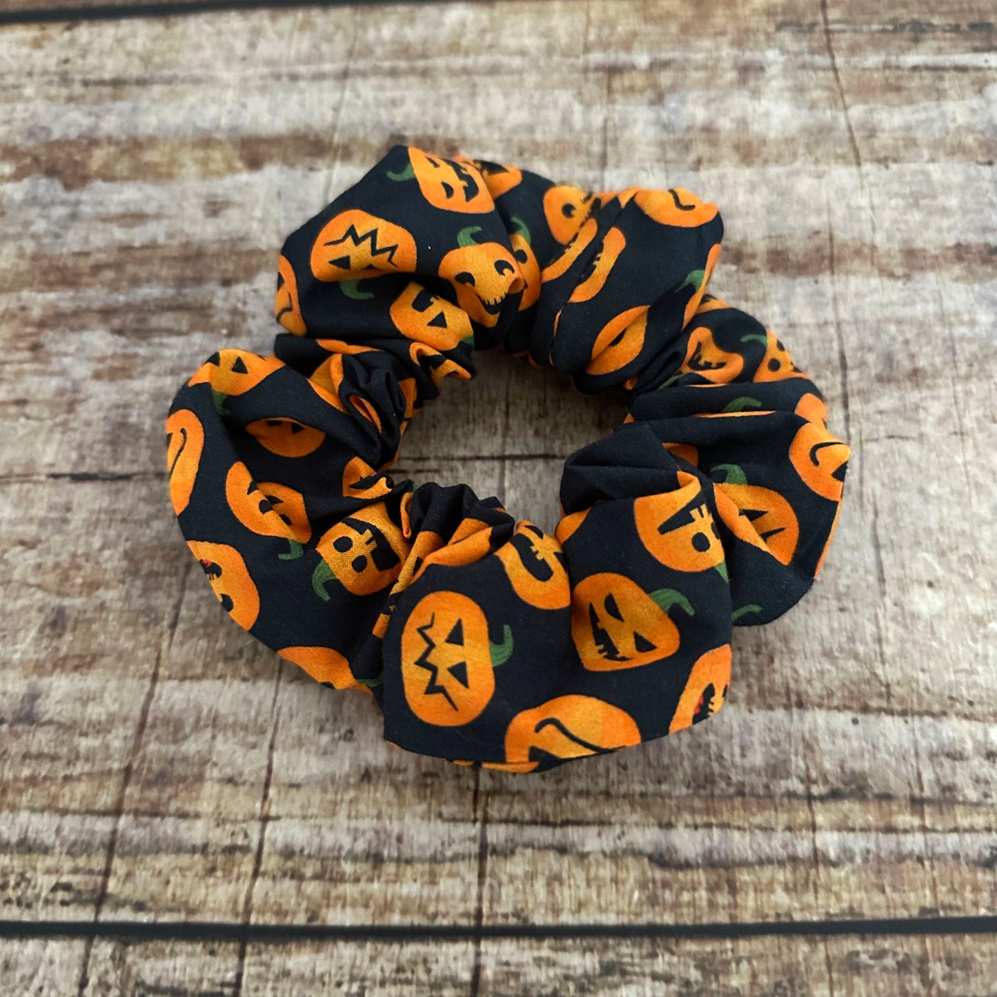 Scrunchie Haargummi Halloween Kürbis