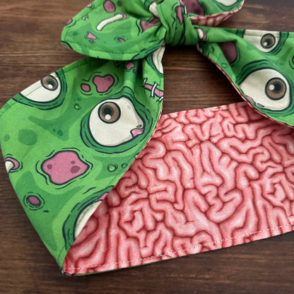 Haarband Rockabilly ZOMBIE BRAIN Bandana