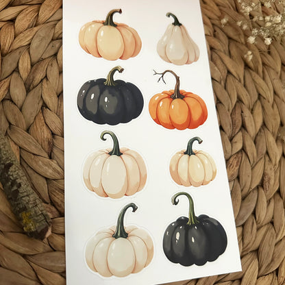 Stickerbogen Halloween Kürbisse