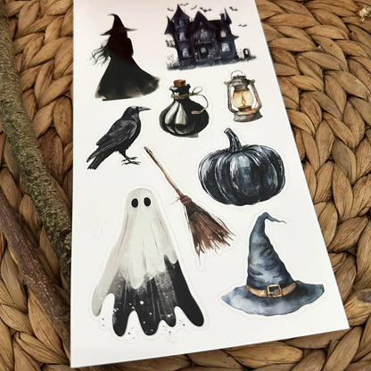 Stickerbogen Witchy Halloween