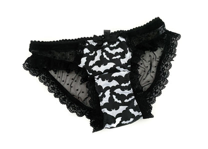 Slip High Panty Mystic Bats schwarz Spitze