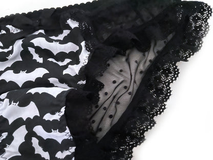 Slip High Panty Mystic Bats schwarz Spitze