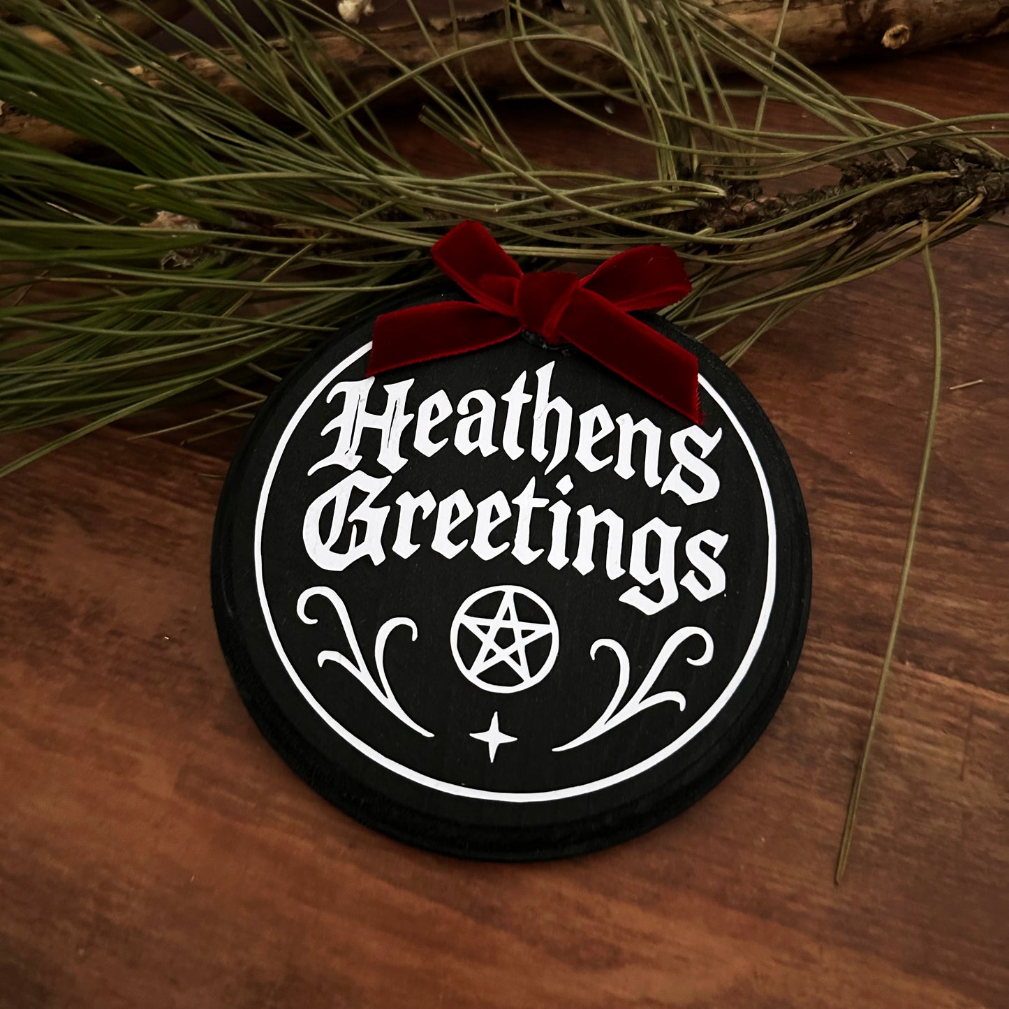 Mini Holzschild Heathens Greetings