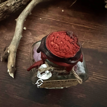 A Witch’s Heart – Spell Jar | Valloween Deko mit Hibiskus, Lavendel & Rosenblüten