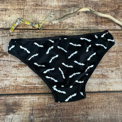 Slip Bikini Fledermäuse schwarz