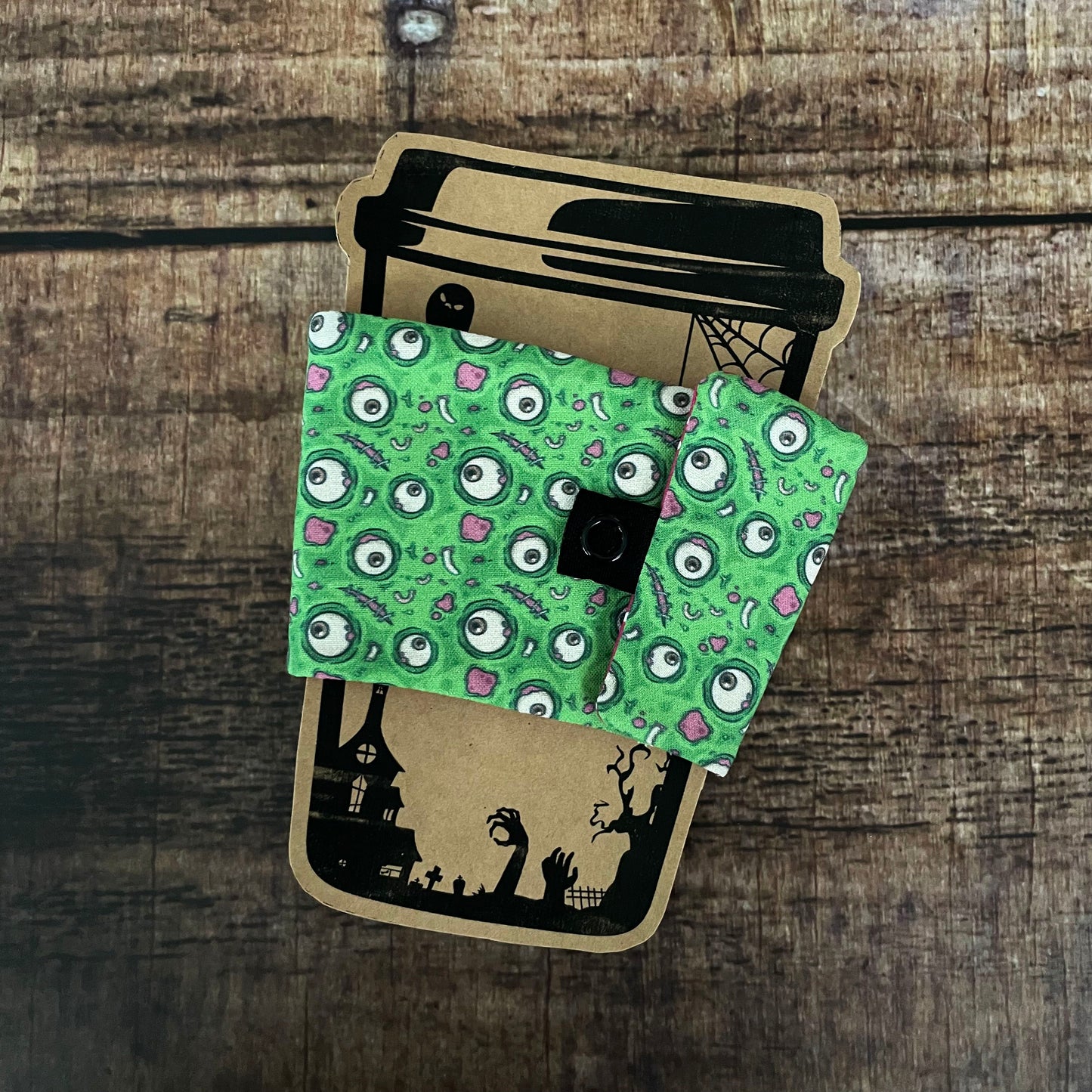 Cup Sleeve Kaffeebecherhülle Zombie Halloween Becherwärmer
