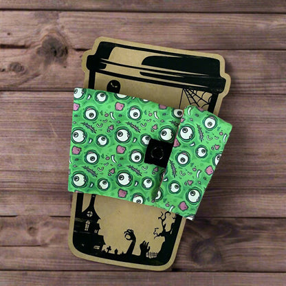 Cup Sleeve Kaffeebecherhülle Zombie Halloween Becherwärmer